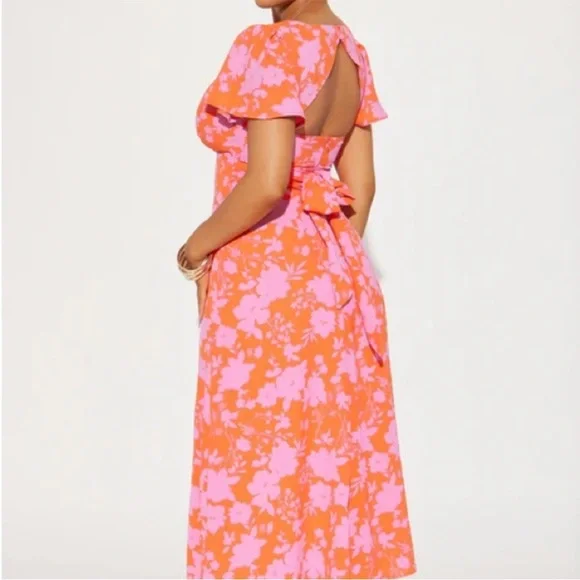 Fashion Nova NWT 3XL Layla floral maxi dress - Picture 1 of 9